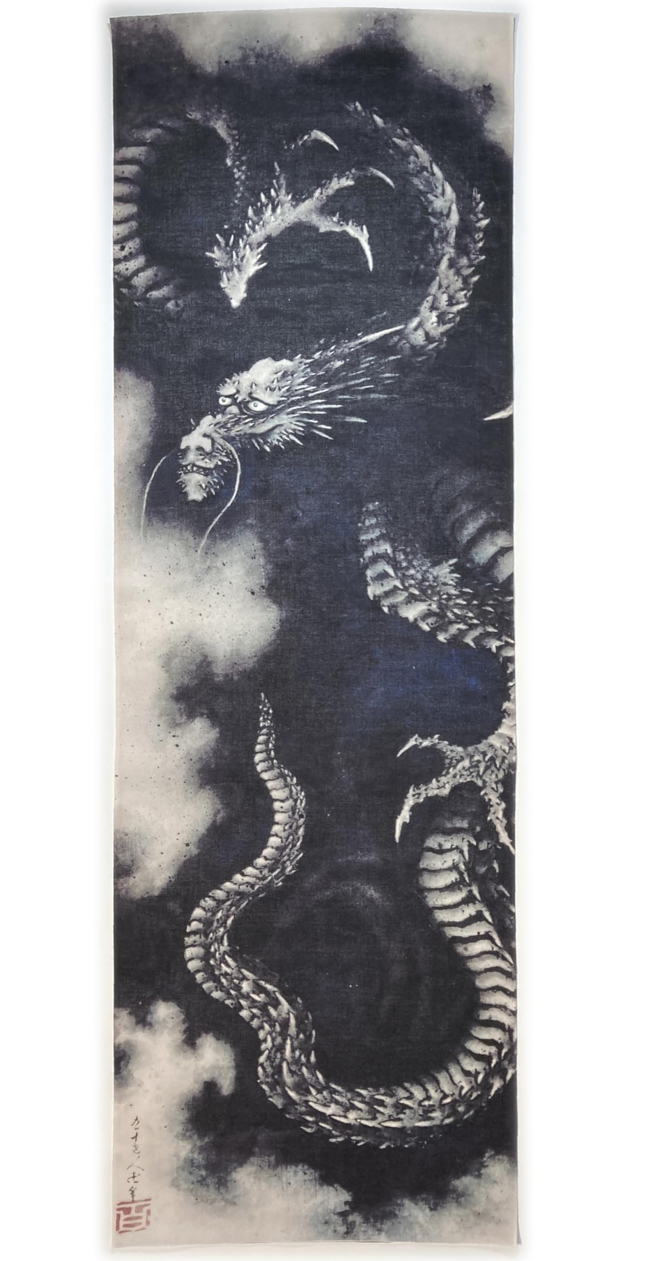 Amazon｜古今東西 浮世絵 手ぬぐい 雲龍図 葛飾北斎｜手ぬぐい